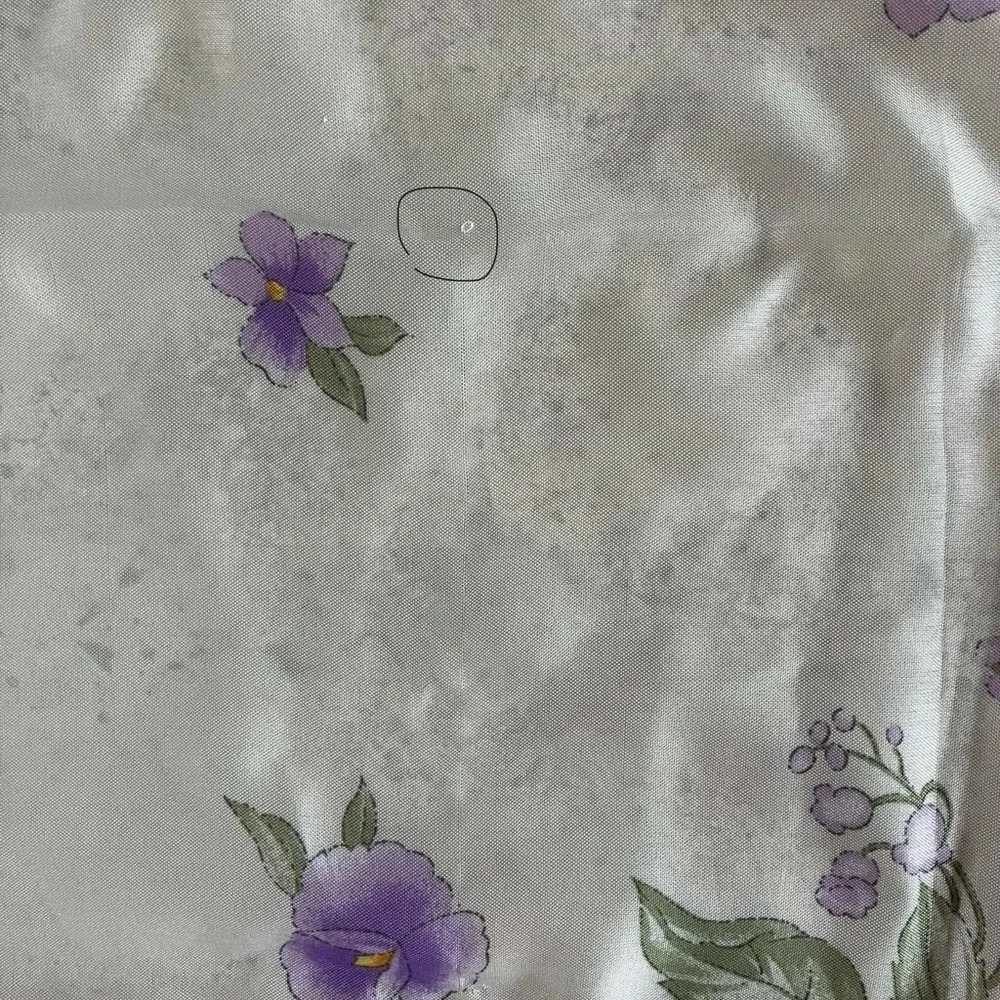 Vintage Avon Polyester Pastel Floral Square Scarf    35” X 35” - Picture 4 of 9